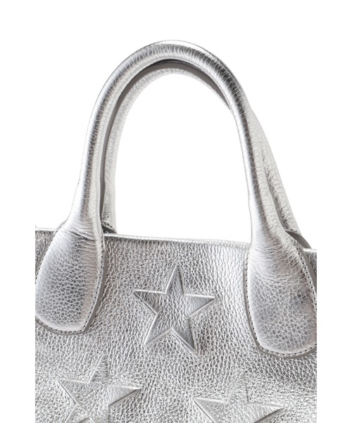 IO PELLE（イオペレ）の「(IO PELLE)スターモチーフ型押しレザートートバッグ（トートバッグ・レディース・ブラック/シルバー・FREE）」の8枚目の写真