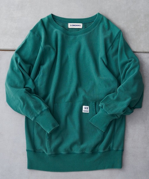 CIAOPANIC TYPY（チャオパニックティピー）の「【3/2WORKS / スリーツーワークス】ユーズド加工スウエット（スウェット・メンズ・ブラック/イエロー/ブルー/グリーン・M/L）」の3枚目の写真