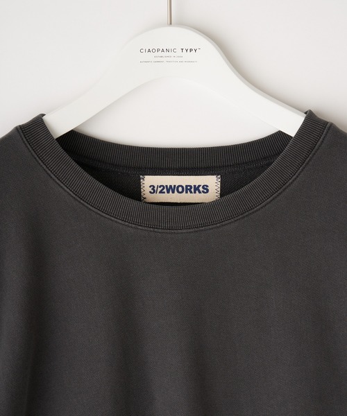 CIAOPANIC TYPY（チャオパニックティピー）の「【3/2WORKS / スリーツーワークス】ユーズド加工スウエット（スウェット・メンズ・ブラック/イエロー/ブルー/グリーン・M/L）」の10枚目の写真