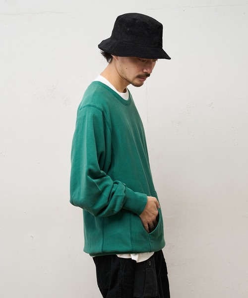 CIAOPANIC TYPY（チャオパニックティピー）の「【3/2WORKS / スリーツーワークス】ユーズド加工スウエット（スウェット・メンズ・ブラック/イエロー/ブルー/グリーン・M/L）」の8枚目の写真