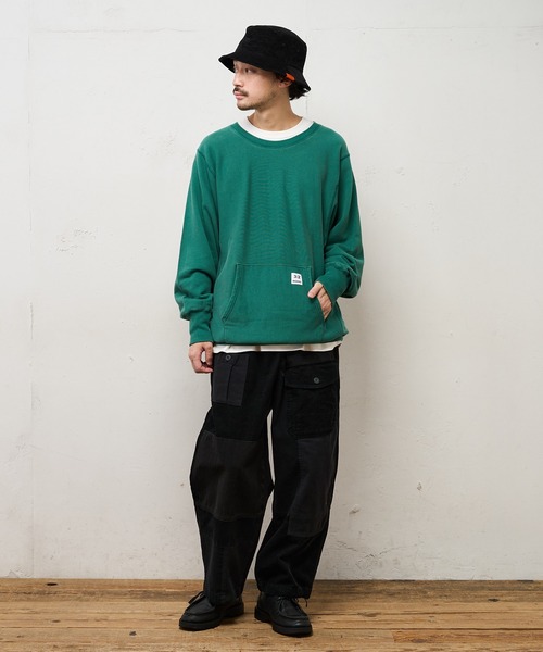 CIAOPANIC TYPY（チャオパニックティピー）の「【3/2WORKS / スリーツーワークス】ユーズド加工スウエット（スウェット・メンズ・ブラック/イエロー/ブルー/グリーン・M/L）」の18枚目の写真