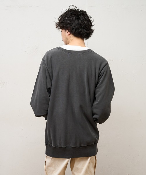 CIAOPANIC TYPY（チャオパニックティピー）の「【3/2WORKS / スリーツーワークス】ユーズド加工スウエット（スウェット・メンズ・ブラック/イエロー/ブルー/グリーン・M/L）」の16枚目の写真