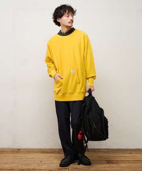 CIAOPANIC TYPY（チャオパニックティピー）の「【3/2WORKS / スリーツーワークス】ユーズド加工スウエット（スウェット・メンズ・ブラック/イエロー/ブルー/グリーン・M/L）」の9枚目の写真