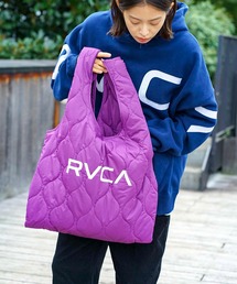 RVCA メンズ  QUILTING SHOPPER バッグ【2021年秋冬モデル】/ルーカキルティングナイロントートエコバッグ