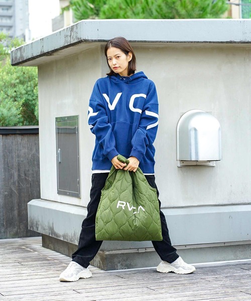 RVCA（ルーカ）の「RVCA メンズ  QUILTING SHOPPER バッグ【2021年秋冬モデル】/ルーカキルティングナイロントートエコバッグ（トートバッグ・メンズ・モスグリーン/ボルドー/パープル/ブラック・FREE）」の3枚目の写真