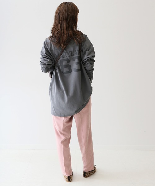 SLOBE IENA（スローブイエナ）の「カラーサテンイージーパンツ【手洗い可能/ウエストゴム】◆（その他パンツ・レディース・ピンク/グリーン/キャメル・38/36）」の17枚目の写真