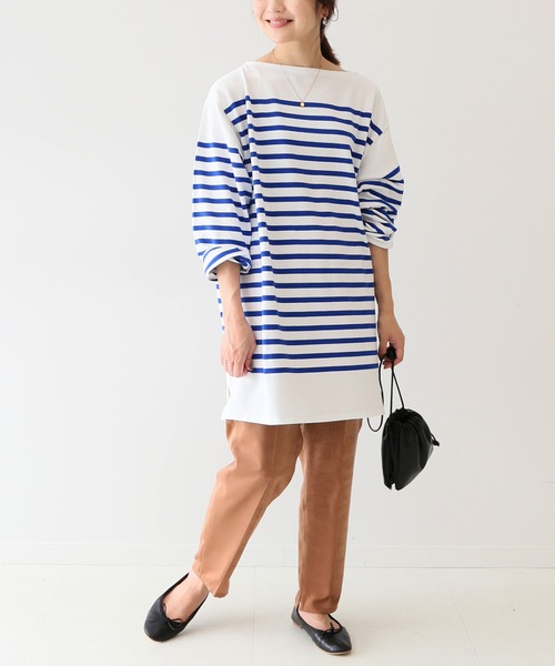 SLOBE IENA（スローブイエナ）の「カラーサテンイージーパンツ【手洗い可能/ウエストゴム】◆（その他パンツ・レディース・ピンク/グリーン/キャメル・38/36）」の9枚目の写真