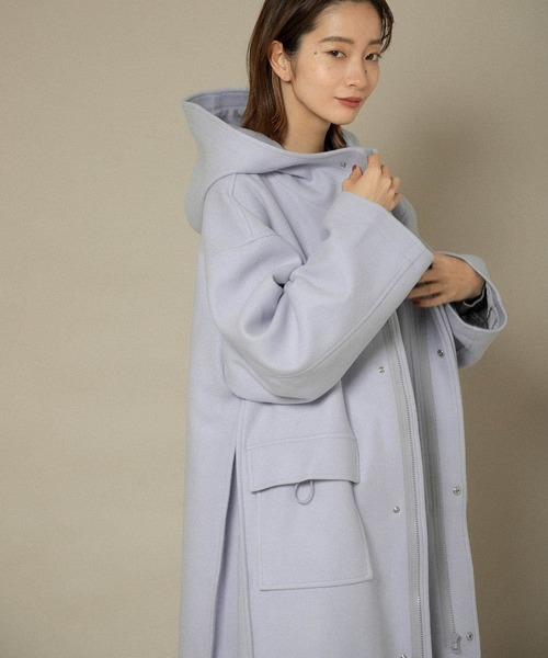 KBF（ケイビーエフ）の「サイドインタックBIGコート（その他アウター・レディース・ネイビー/ラベンダー/ライトベージュ・ONE）」の8枚目の写真