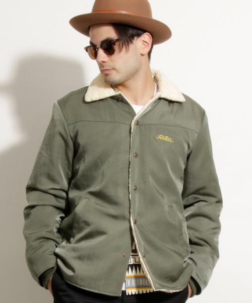 ROTAR(ローター)の「Flight Twill Nylon Ranch Jacket ナイロン ランチジャケット(ナイロンジャケット・メンズ・ブラック/カーキ/ネイビー・MEDIUM/LARGE/X-LARGE)」の2枚目の写真