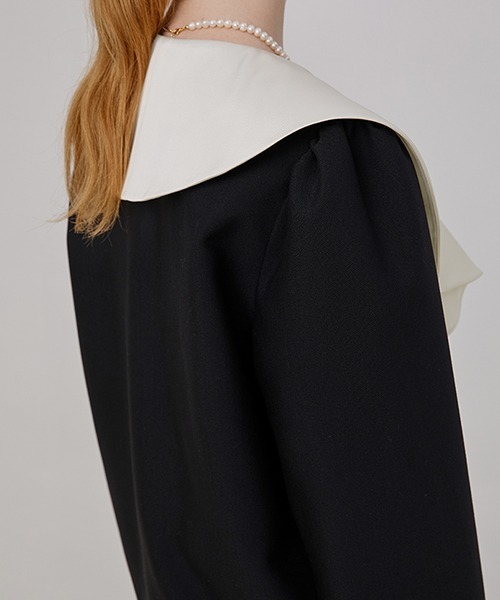 Fano Studios（ファノ ストゥディオズ）の「【Fano Studios】Flare sailor collar double jacket FQ21W086（テーラードジャケット・レディース・ブラック・L/M/S）」の10枚目の写真