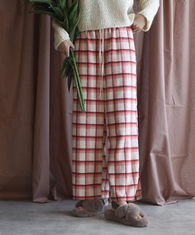 Alley by w closet | 【Alley】チェックイージーワイドパンツ(その他パンツ)