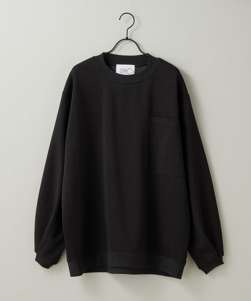 anown（アノン）の「loose silhouette ponte fabric sweat/ルーズシルエット　ポンチスウェット【インフルエンサー けんいちろー×anown 限定コラボ】（スウェット・メンズ・チャコールグレー/ブラック・S/M/L）」の11枚目の写真