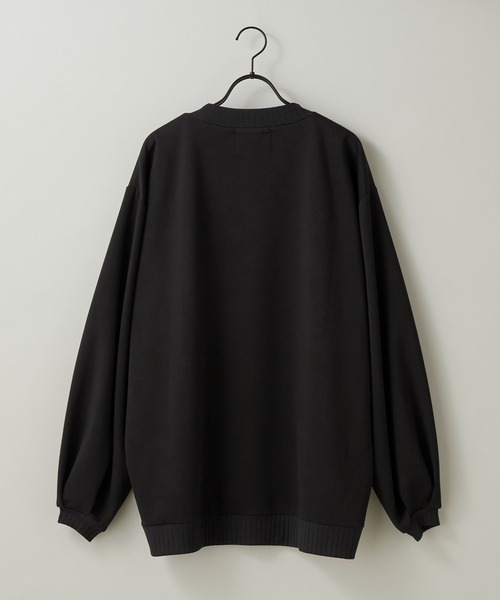 anown（アノン）の「loose silhouette ponte fabric sweat/ルーズシルエット　ポンチスウェット【インフルエンサー けんいちろー×anown 限定コラボ】（スウェット・メンズ・チャコールグレー/ブラック・S/M/L）」の12枚目の写真