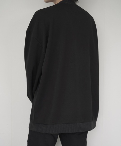 anown（アノン）の「loose silhouette ponte fabric sweat/ルーズシルエット　ポンチスウェット【インフルエンサー けんいちろー×anown 限定コラボ】（スウェット・メンズ・チャコールグレー/ブラック・S/M/L）」の10枚目の写真