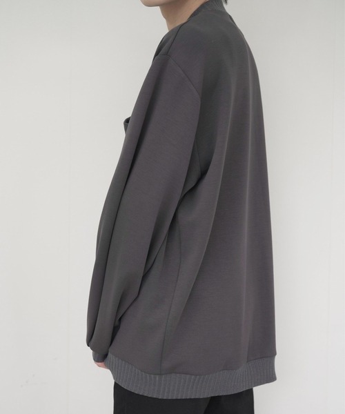 anown（アノン）の「loose silhouette ponte fabric sweat/ルーズシルエット　ポンチスウェット【インフルエンサー けんいちろー×anown 限定コラボ】（スウェット・メンズ・チャコールグレー/ブラック・S/M/L）」の19枚目の写真