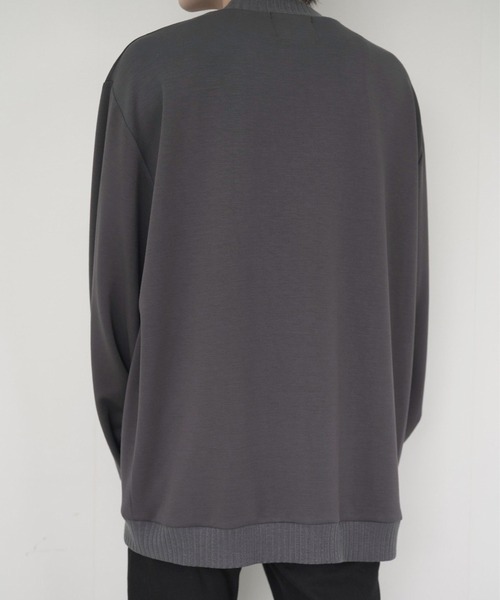 anown（アノン）の「loose silhouette ponte fabric sweat/ルーズシルエット　ポンチスウェット【インフルエンサー けんいちろー×anown 限定コラボ】（スウェット・メンズ・チャコールグレー/ブラック・S/M/L）」の20枚目の写真