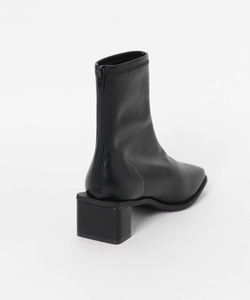 KBF（ケイビーエフ）の「スクエアトゥストレッチブーツ（ブーツ・レディース・ブラック/アイボリー・38/36/37）」の10枚目の写真