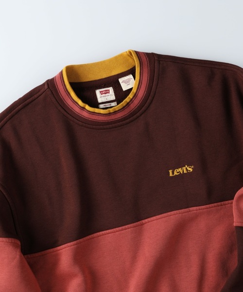 Levi's（リーバイス）の「【Levi's】カラーブロックスウェットクルー（スウェット・メンズ・レッド・S/M/L）」の6枚目の写真