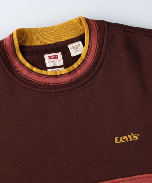 Levi's（リーバイス）の「【Levi's】カラーブロックスウェットクルー（スウェット・メンズ・レッド・S/M/L）」の9枚目の写真