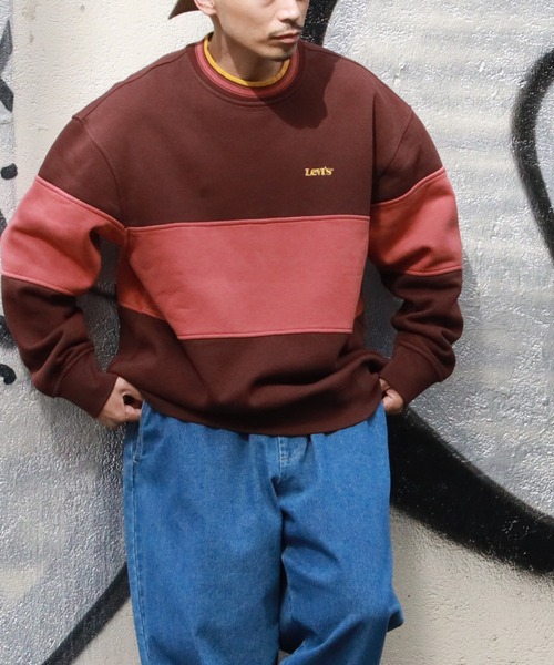 Levi's（リーバイス）の「【Levi's】カラーブロックスウェットクルー（スウェット・メンズ・レッド・S/M/L）」の12枚目の写真