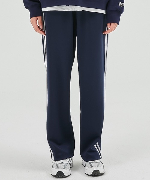 crump（クランプ）の「【crump 】2ライン ワイドトラックパンツ（その他パンツ・レディース・チャコールグレー/ネイビー・SMALL/MEDIUM/LARGE/X-LARGE）」の4枚目の写真