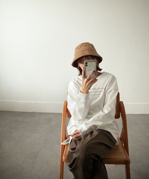 Chillfar（チルファー）の「コーデュロイバケットハット（ハット・レディース・ブラック/ベージュ/モカ・FREE）」の2枚目の写真