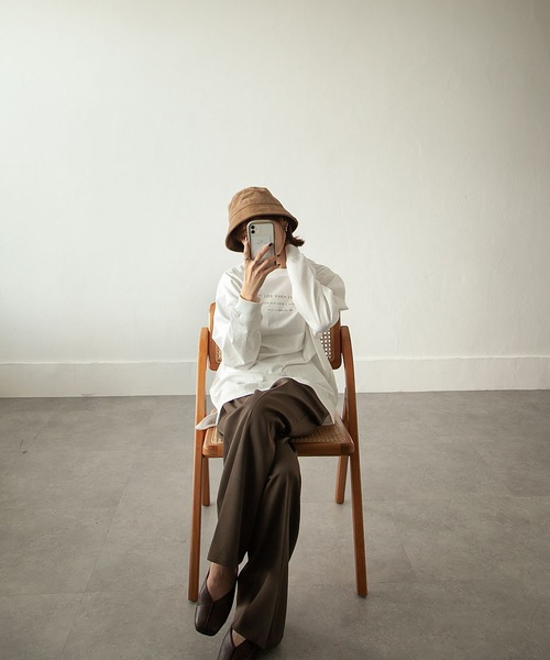 Chillfar（チルファー）の「コーデュロイバケットハット（ハット・レディース・ブラック/ベージュ/モカ・FREE）」の6枚目の写真