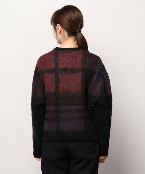 FRED PERRY / Tartan Knit Wear ピンク F7225 FRED PERRY / Tartan Knit Wear F7225