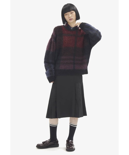 FRED PERRY / Tartan Knit Wear ピンク F7225 FRED PERRY / Tartan Knit Wear F7225