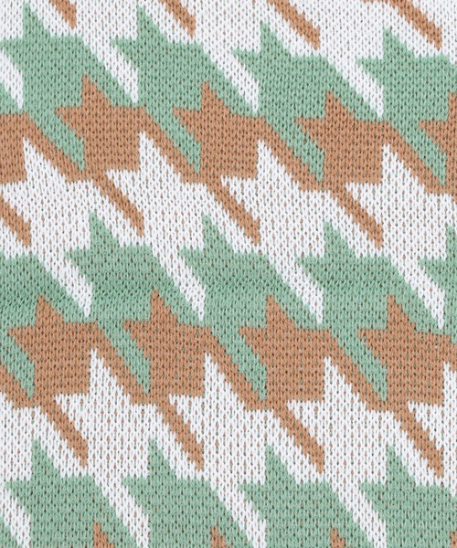 Figments（フィグメンツ）の「千鳥柄ニットベスト(マルチ）（ベスト・レディース・ネイビー/ブラウン/ホワイト・FREE）」の10枚目の写真