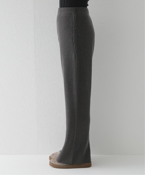 JOURNAL STANDARD relume(ジャーナルスタンダード レリューム)の「タスマニアウールストレートパンツ(その他パンツ・レディース・チャコールグレー/ホワイト・FREE)」の8枚目の写真