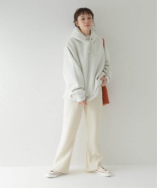 JOURNAL STANDARD relume(ジャーナルスタンダード レリューム)の「タスマニアウールストレートパンツ(その他パンツ・レディース・チャコールグレー/ホワイト・FREE)」の5枚目の写真