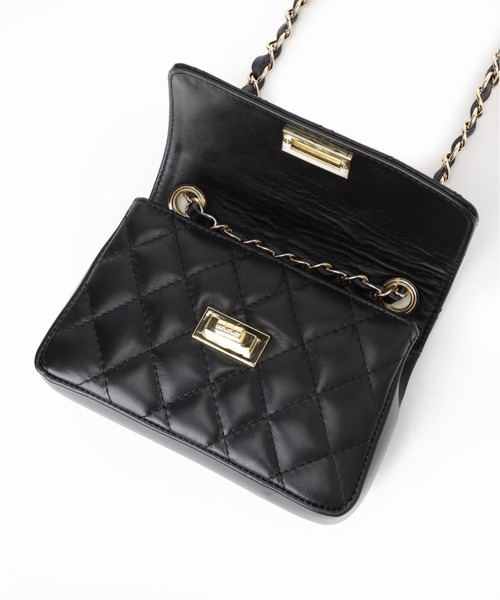 La TOTALITE(ラトータリテ)の「《追加2》【MILOS/ミロス】キルティングチェーンBAG◆(ショルダーバッグ・レディース・ベージュ/ブラック・FREE)」の15枚目の写真