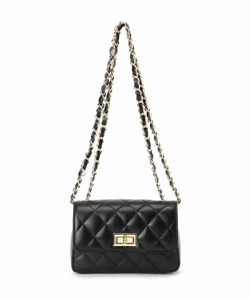 La TOTALITE(ラトータリテ)の「《追加2》【MILOS/ミロス】キルティングチェーンBAG◆(ショルダーバッグ・レディース・ベージュ/ブラック・FREE)」の9枚目の写真
