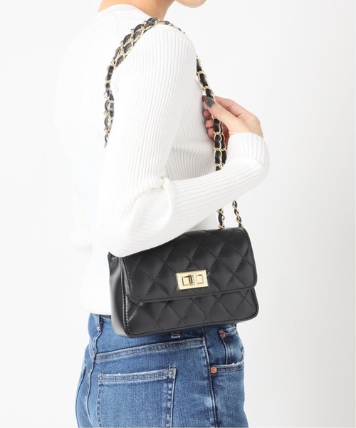 La TOTALITE(ラトータリテ)の「《追加2》【MILOS/ミロス】キルティングチェーンBAG◆(ショルダーバッグ・レディース・ベージュ/ブラック・FREE)」の13枚目の写真