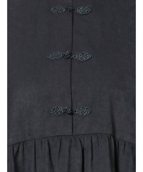 merry jenny（メリージェニー）の「ピーチスタンドカラーチャイナワンピース（ワンピース・レディース・ブラック/ベージュ/パープル・FREE）」の12枚目の写真