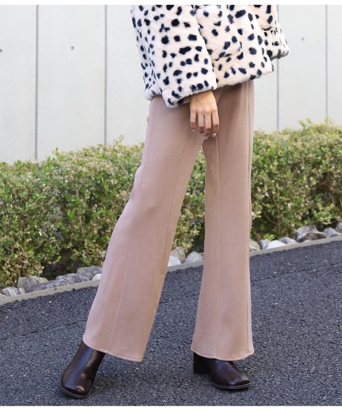 セール】あったかリブフレアパンツ(その他パンツ)|CHILLE(チル)の ...