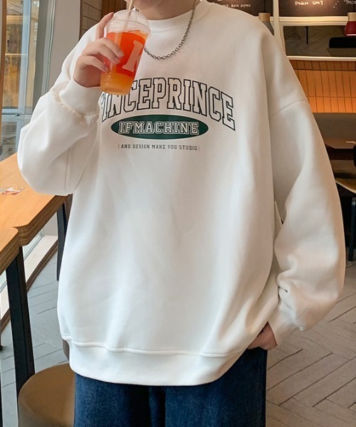 MGV(エムジーヴィー)の「オーバーサイズカレッジロゴスウェット(スウェット・メンズ・ホワイト/ブラック/グレー/ブルー/オレンジ・MEDIUM/LARGE/X-LARGE)」の20枚目の写真