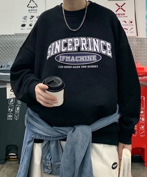 MGV(エムジーヴィー)の「オーバーサイズカレッジロゴスウェット(スウェット・メンズ・ホワイト/ブラック/グレー/ブルー/オレンジ・MEDIUM/LARGE/X-LARGE)」の11枚目の写真