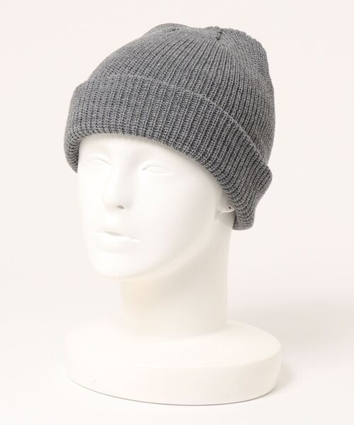 Anuenue（アヌエヌエ）の「ショートニットキャップ（ニットキャップ/ビーニー・レディース・ホワイト/ブラック/ベージュ/パープル/ネイビー/ブラウン/グレー/カーキ/ピンク/オレンジ/ブルー/エメラルド/ダークグレー/マスタード/ワインレッド/ベビーピンク/黄緑系/レッド・FREE）」の5枚目の写真