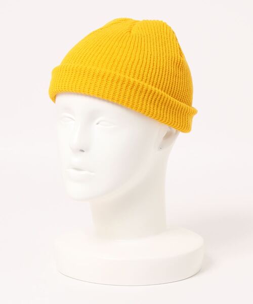 Anuenue（アヌエヌエ）の「ショートニットキャップ（ニットキャップ/ビーニー・レディース・ホワイト/ブラック/ベージュ/パープル/ネイビー/ブラウン/グレー/カーキ/ピンク/オレンジ/ブルー/エメラルド/ダークグレー/マスタード/ワインレッド/ベビーピンク/黄緑系/レッド・FREE）」の13枚目の写真