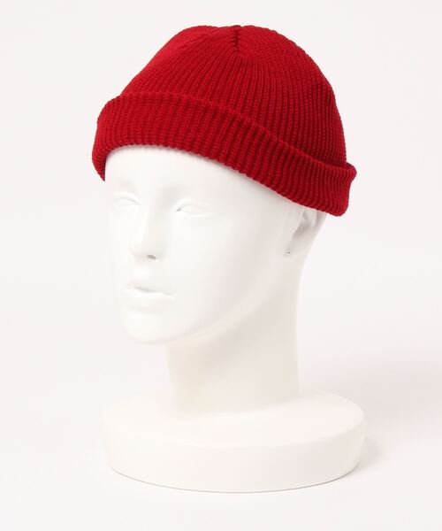 Anuenue（アヌエヌエ）の「ショートニットキャップ（ニットキャップ/ビーニー・レディース・ホワイト/ブラック/ベージュ/パープル/ネイビー/ブラウン/グレー/カーキ/ピンク/オレンジ/ブルー/エメラルド/ダークグレー/マスタード/ワインレッド/ベビーピンク/黄緑系/レッド・FREE）」の17枚目の写真