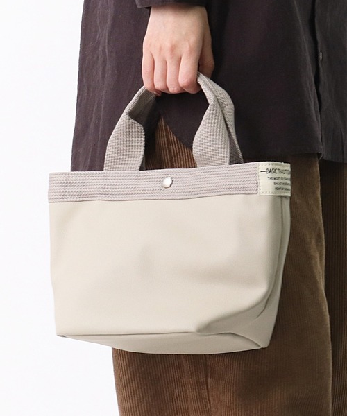 salle de bal（サルデバル）の「polka polka / ポルカポルカ  ミニョントート ハンドバッグ Mignon TOTE SDI（トートバッグ・レディース・ブラック/ネイビー/グレー/シルバー/インディゴブルー/アイボリー/その他1/その他2/その他3/その他4/その他5/ホワイト系その他/ブラック系その他/グレー系その他/ダークブルー/その他6/その他7/その他8/チャコールグレー/ベージュ・FREE）」の6枚目の写真