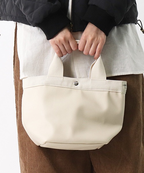 salle de bal（サルデバル）の「polka polka / ポルカポルカ  ミニョントート ハンドバッグ Mignon TOTE SDI（トートバッグ・レディース・ブラック/ネイビー/グレー/シルバー/インディゴブルー/アイボリー/その他1/その他2/その他3/その他4/その他5/ホワイト系その他/ブラック系その他/グレー系その他/ダークブルー/その他6/その他7/その他8/チャコールグレー/ベージュ・FREE）」の2枚目の写真