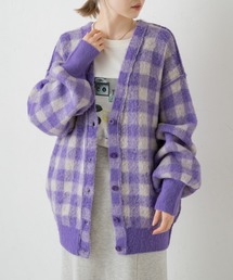 Kastane | 起毛チェックニットカーデ(カーディガン/ボレロ)