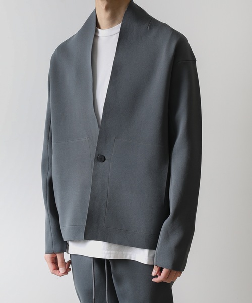 ATTACHMENT（アタッチメント）の「PEニット ショールカラージャケット