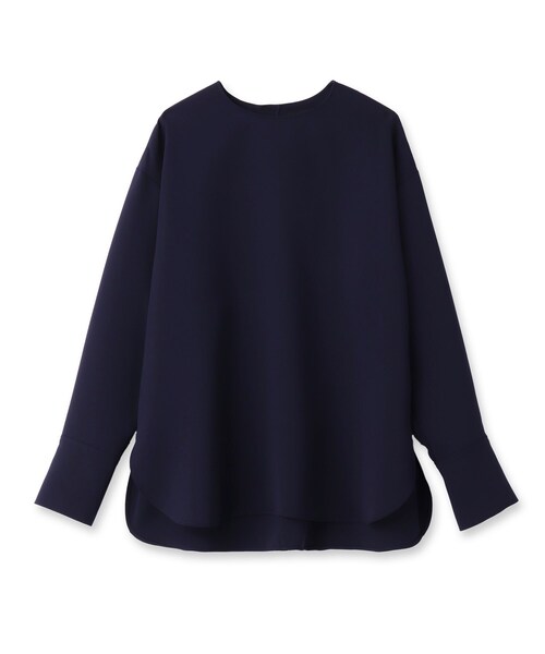 UNTITLED（アンタイトル）の「◆ジョーゼットブラウス【洗える】（シャツ/ブラウス・レディース・ブラック/ライトベージュ/ダークネイビー・01/03/00/04/48/02/44）」の4枚目の写真