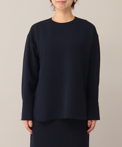 UNTITLED（アンタイトル）の「◆ジョーゼットブラウス【洗える】（シャツ/ブラウス・レディース・ブラック/ライトベージュ/ダークネイビー・01/03/00/04/48/02/44）」の5枚目の写真