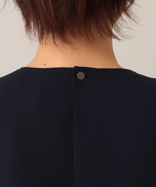 UNTITLED（アンタイトル）の「◆ジョーゼットブラウス【洗える】（シャツ/ブラウス・レディース・ブラック/ライトベージュ/ダークネイビー・01/03/00/04/48/02/44）」の9枚目の写真