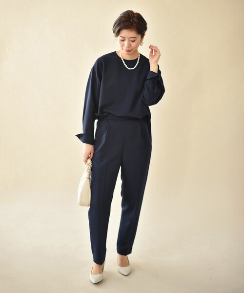 UNTITLED（アンタイトル）の「◆ジョーゼットブラウス【洗える】（シャツ/ブラウス・レディース・ブラック/ライトベージュ/ダークネイビー・01/03/00/04/48/02/44）」の19枚目の写真